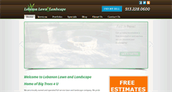 Desktop Screenshot of lebanonlawnandlandscape.com